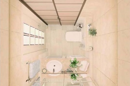 Грамотный дизайн интерьера компактной туалетной комнаты